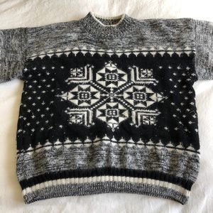 Vintage Nordstrom Point of View chunky Christmas Winter sweater